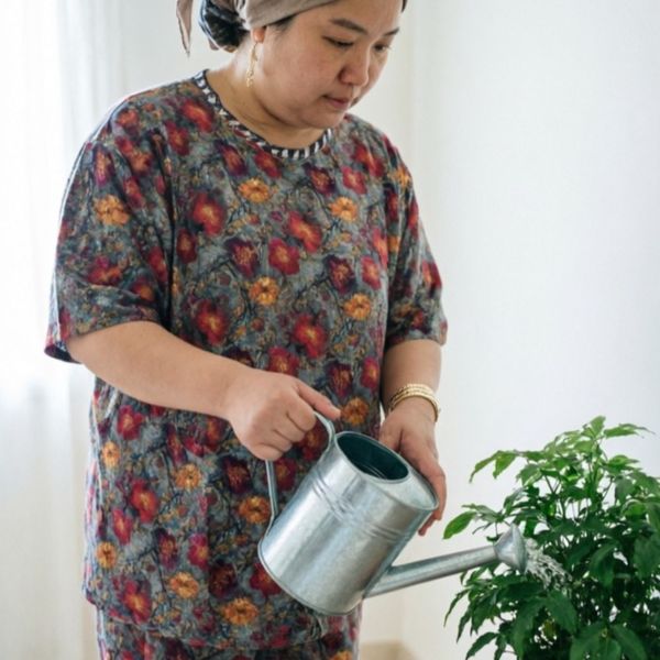 ست تیشرت شلوار نخی زنانه