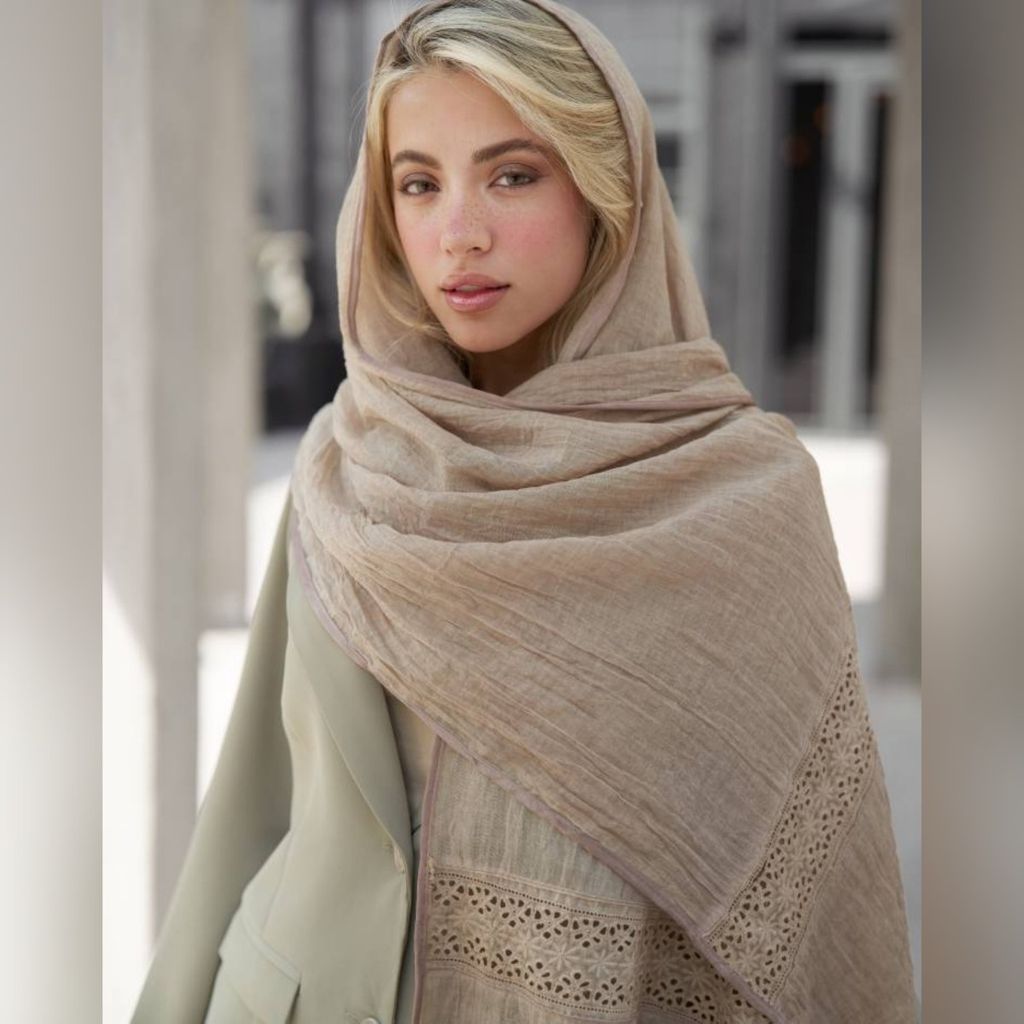 قیمت شال وارداتی حاشیه گیپور سنگشور