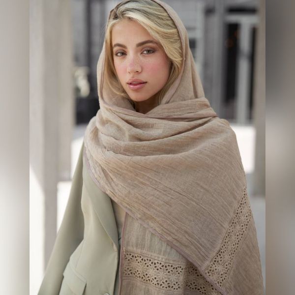 شال وارداتی حاشیه گیپور سنگشور
