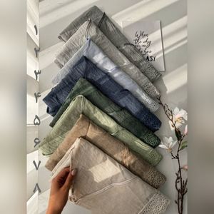 خرید اینترنتی شال وارداتی حاشیه گیپور سنگشور