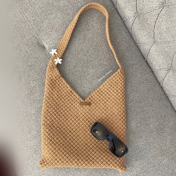 ست کیف و صندل مکرومه
