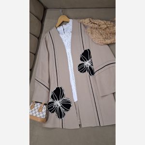 خرید اینترنتی قیمت مانتو کتی مدل میرا موکا