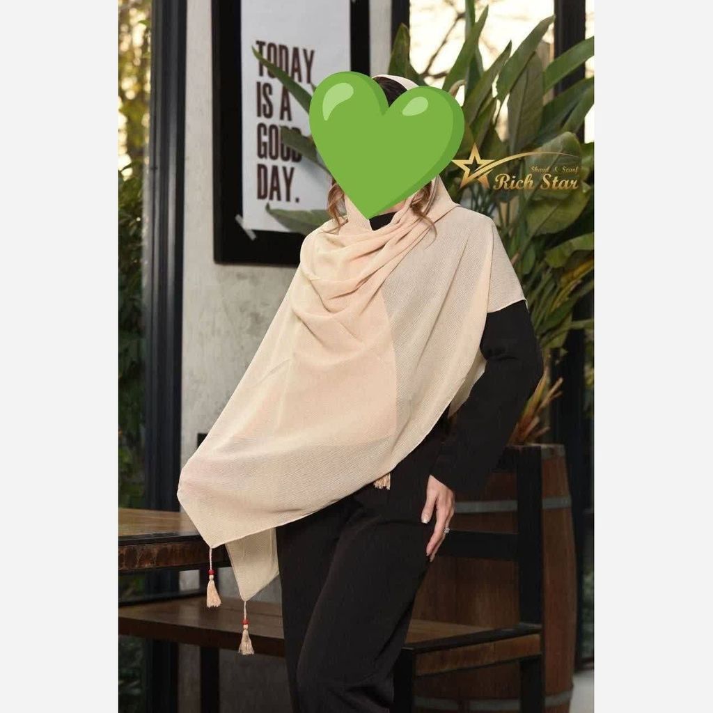 خرید اینترنتی قیمت شال پارچه درختی منگولدار