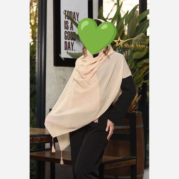 شال پارچه درختی منگولدار