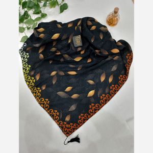 روسری برشکا پلیسه نخ پنبه قواره بزرگ