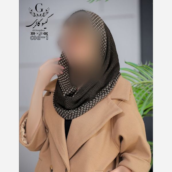شال رینگی بافت اعلا طرح ساده پاییزه رنگبندی