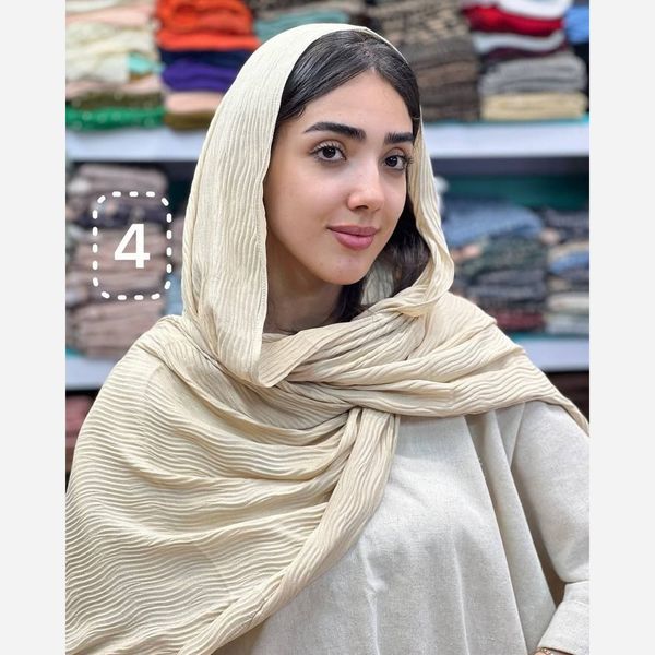 شال برشکا ساده لب زری و شایندار منگولدار