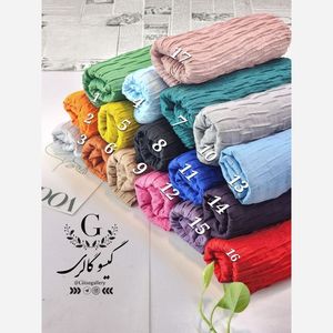 شال پلیسه زارا منگولدار رنگبندی 