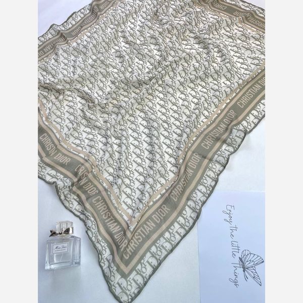 روسری مدیوم اسکارف نخی دستدوز میکس طرحبندی