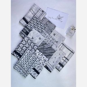 خرید اینترنتی قیمت روسری مدیوم اسکارف نخی دستدوز میکس طرحبندی