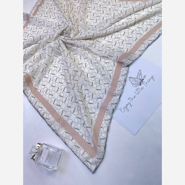 روسری مدیوم اسکارف نخی دستدوز میکس طرحبندی