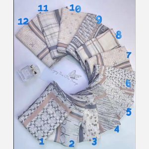 روسری مدیوم اسکارف نخی دستدوز میکس طرحبندی