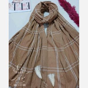 خرید اینترنتی قیمت شال چهارخانه پفکی لب ریش کوک دوزی رنگبندی