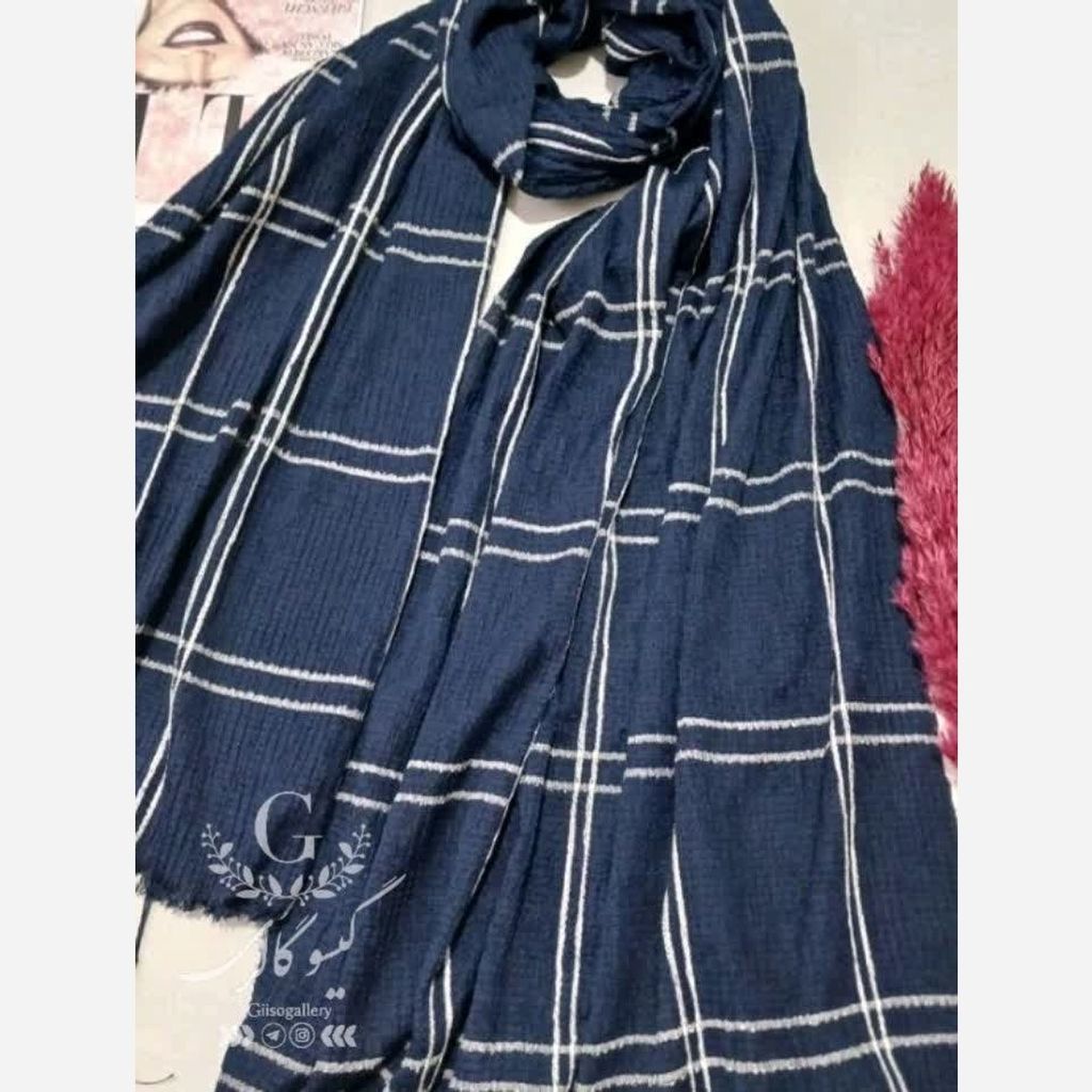 خرید اینترنتی قیمت شال چهارخانه پفکی لب ریش کوک دوزی رنگبندی