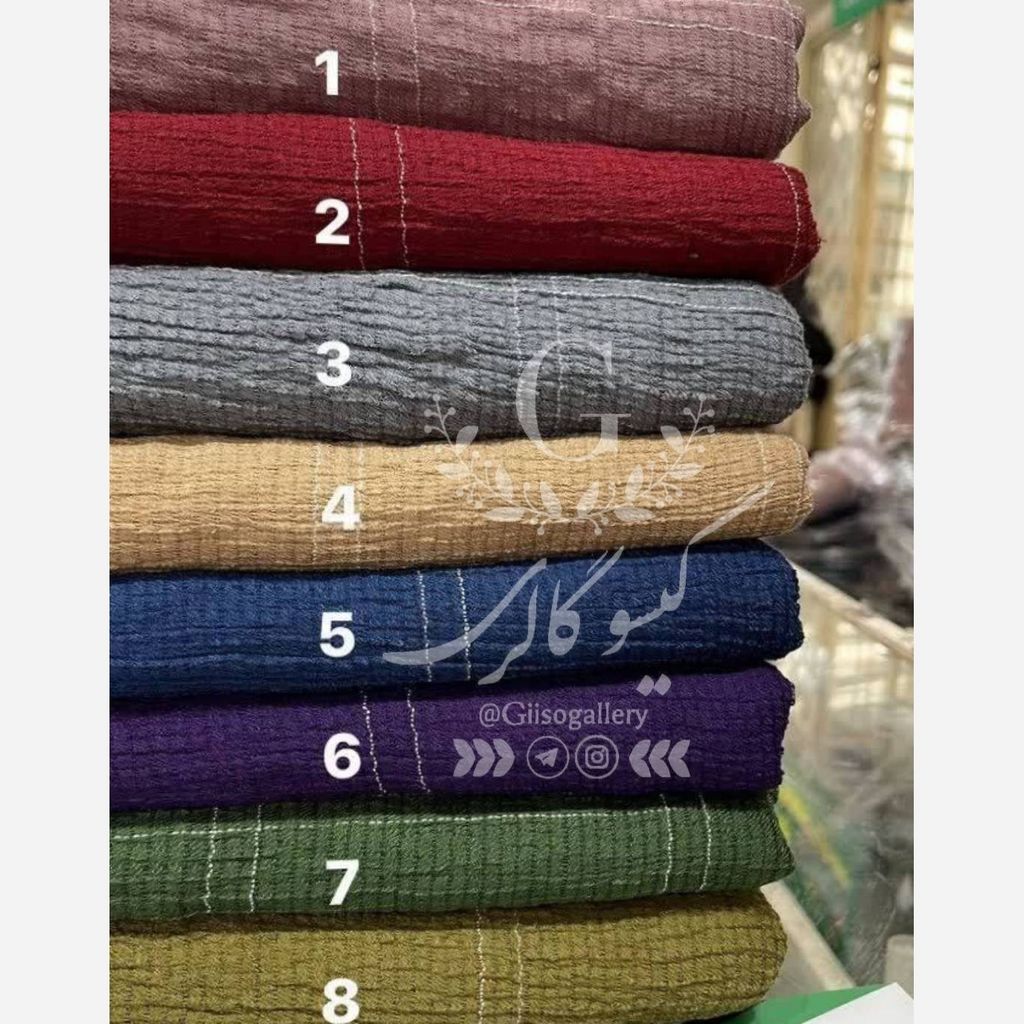 خرید اینترنتی قیمت شال چهارخانه پفکی لب ریش کوک دوزی رنگبندی