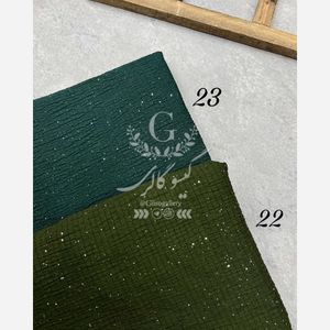 خرید اینترنتی قیمت شال پفکی شایندار براق اکلیلی دور دوخت منگولدار