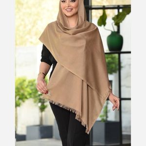 خرید اینترنتی قیمت شال پارچه نخ ترک ژیوان لب ریش رنگبندی
