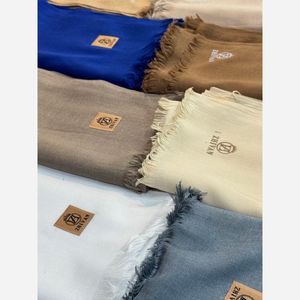 شال پارچه نخ ترک ژیوان لب ریش رنگبندی