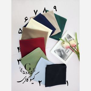 خرید اینترنتی قیمت مینی اسکارف ژرژت کرپ دور دوخت اعلا رنگبندی 