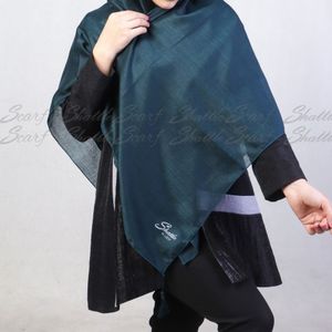 خرید اینترنتی قیمت روسری تک رنگ ساده منگولدار نخی شاتل