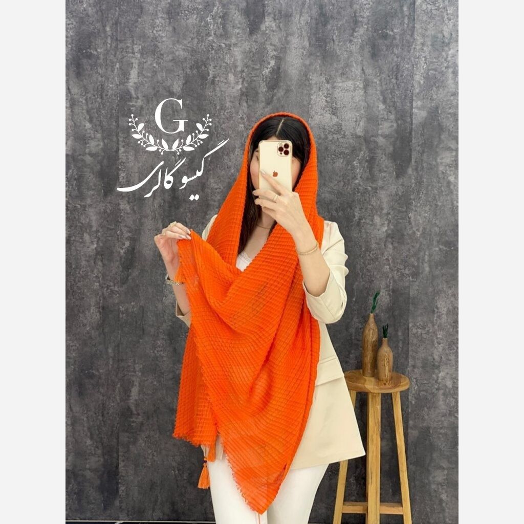 خرید اینترنتی قیمت شال حصیری منگوادار اعلا رنگبندی