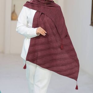 خرید اینترنتی قیمت شال پلیسه مصری منگولدار برند