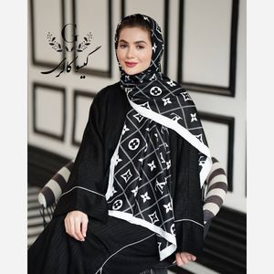 خرید اینترنتی قیمت شال ابریشم  برند وارداتی زمینه برجسته 