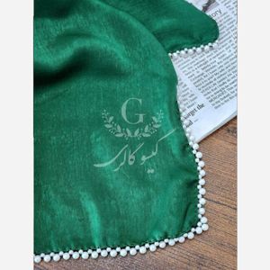 خرید آنلاین مینی اسکارف مزونی  کوپرا مرواریدی