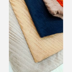 خرید اینترنتی قیمت شال موهر مخمل پلیسه پوم دار ضخیم