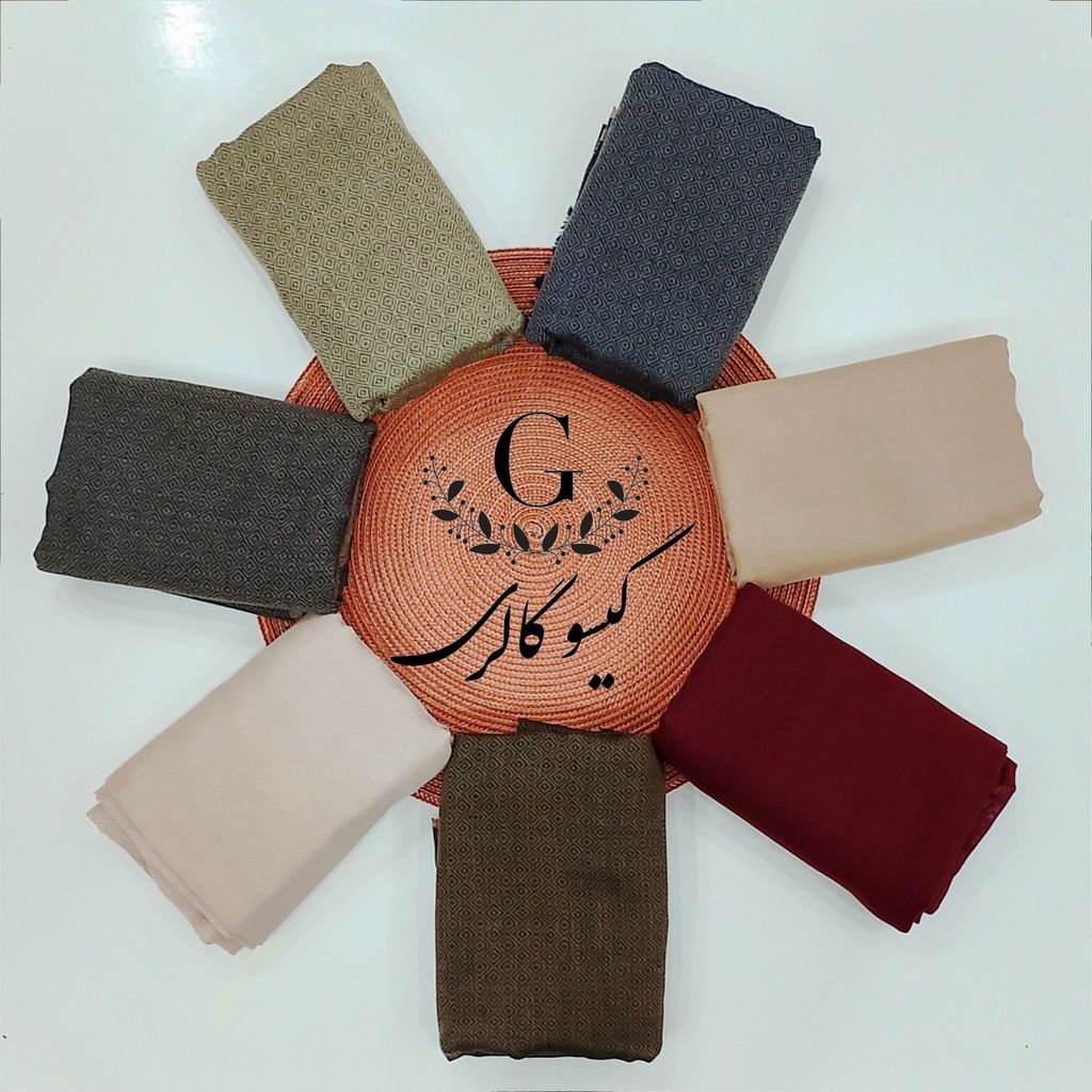 خرید اینترنتی قیمت روسری پارچه اعلا دورو زمینه سنتی قواره بزرگ لب ریش پاییزه
