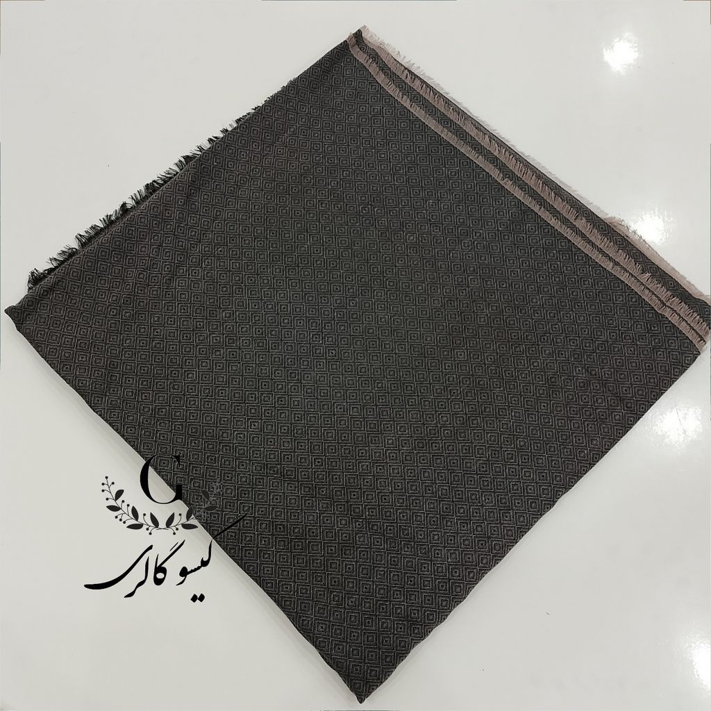 خرید اینترنتی قیمت روسری پارچه اعلا دورو زمینه سنتی قواره بزرگ لب ریش پاییزه