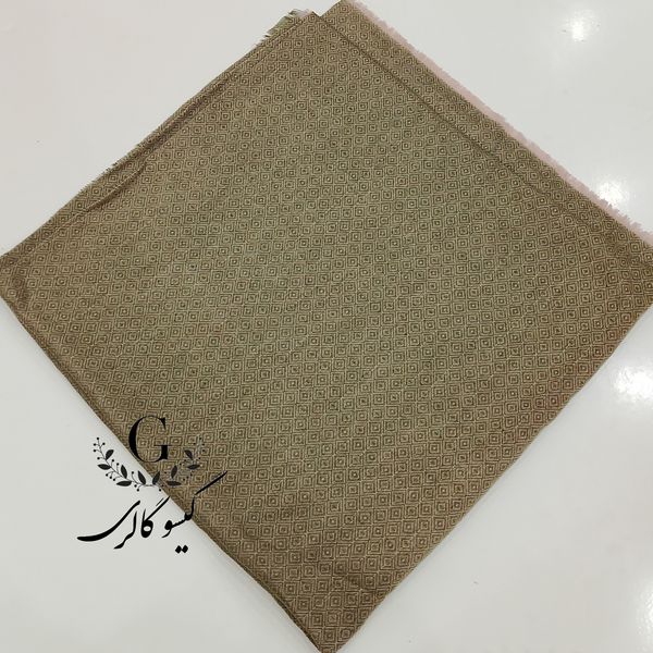 روسری پارچه اعلا دورو زمینه سنتی قواره بزرگ لب ریش پاییزه