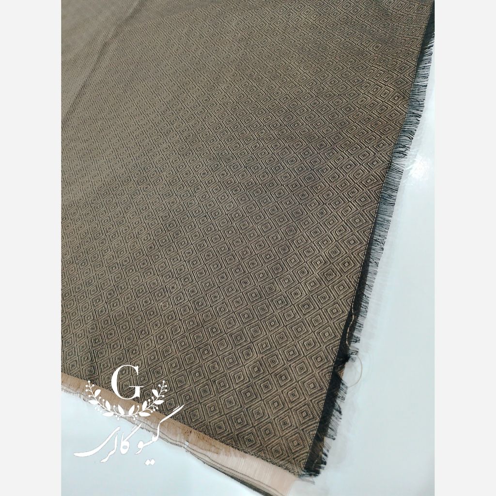 خرید اینترنتی قیمت روسری پارچه اعلا دورو زمینه سنتی قواره بزرگ لب ریش پاییزه