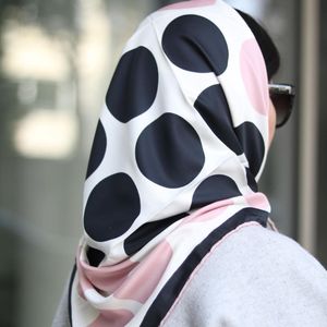 قیمت ارزان روسری ابریشم ترک دستدوز برند MODA ترک وارداتی قواره 90 