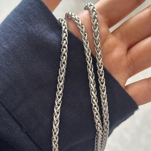 گردنبند و دستبند مردانه استیل