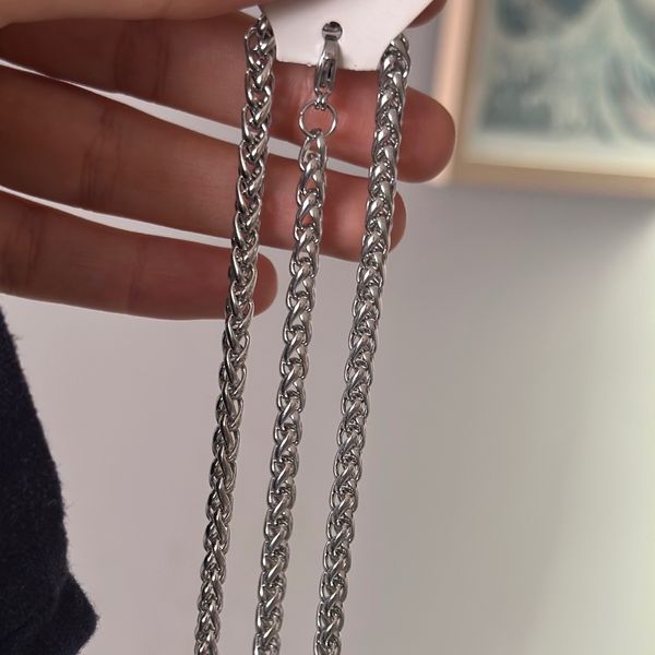 گردنبند و دستبند مردانه استیل