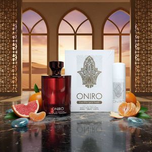خرید اینترنتی عطر بسیار اقتصادی اصل امارات مردانه اونیرو فراگرنس ورد + اسپری هدیه
