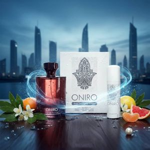 قیمت ارزان عطر بسیار اقتصادی اصل امارات مردانه اونیرو فراگرنس ورد + اسپری هدیه