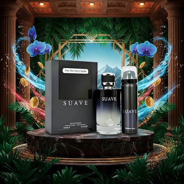 عطر اقتصادی پرفروش اصل امارات مردانه دیور ساواج فراگرنس ورد + اسپری هدیه