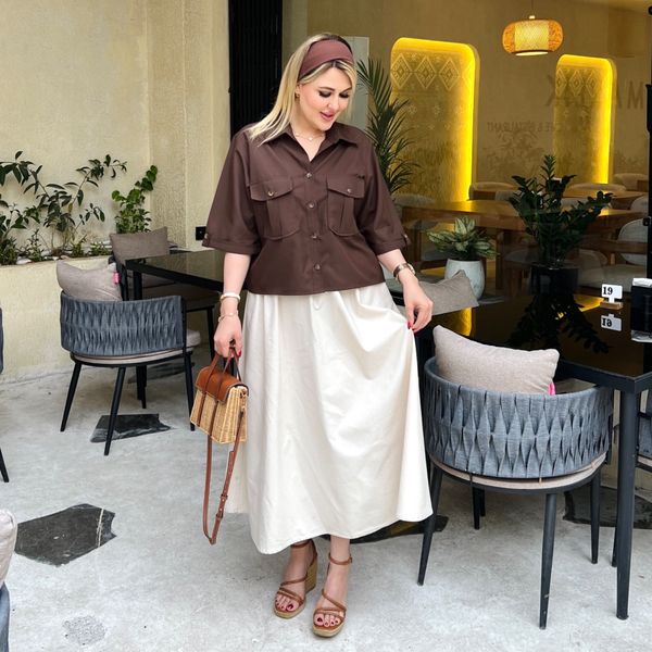 شومیز باکسی زنانه مدل آنیل (کالکشن فروزان نریمیسا)