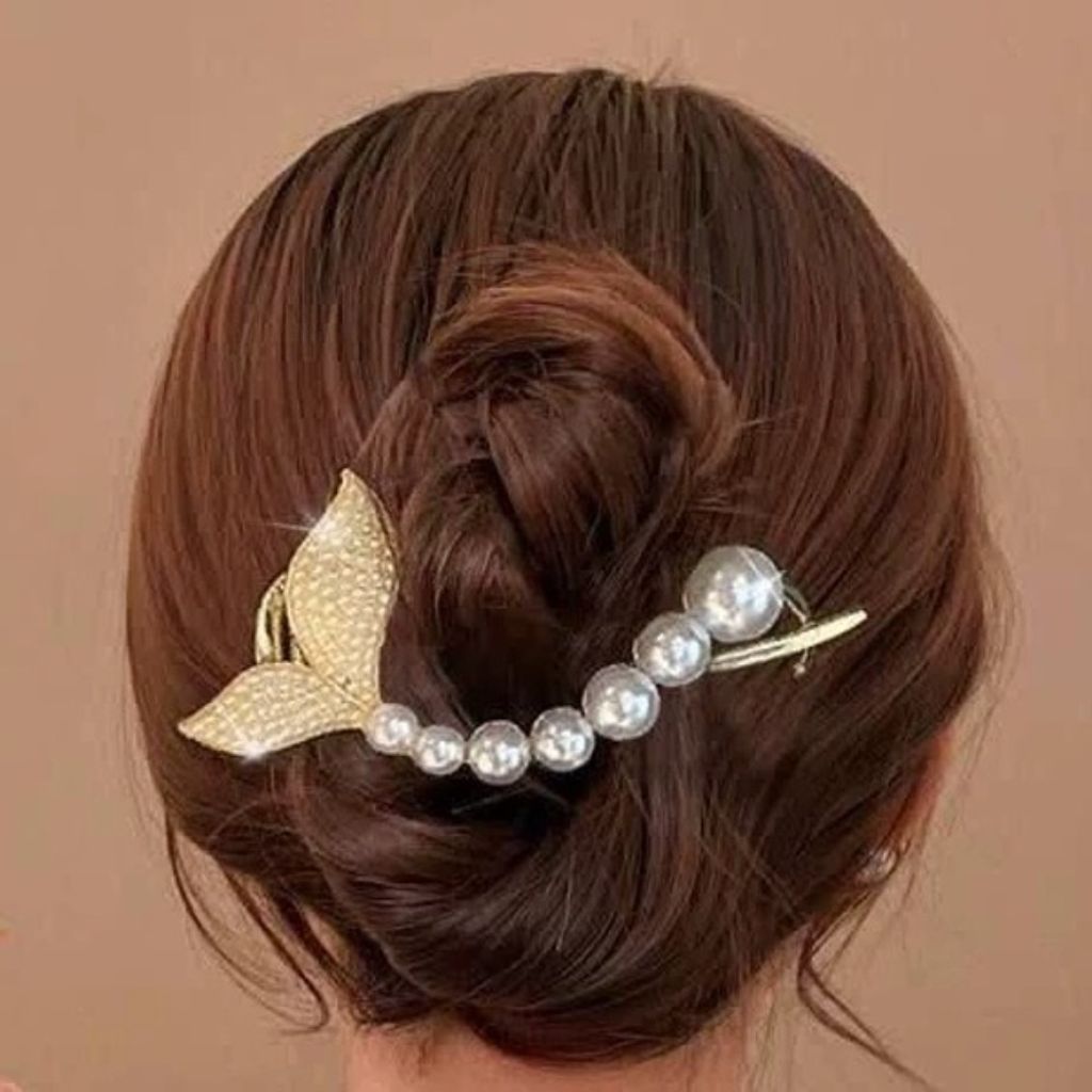 خرید اینترنتی گیره چفتی مجلسی دم ماهی مرواریدی