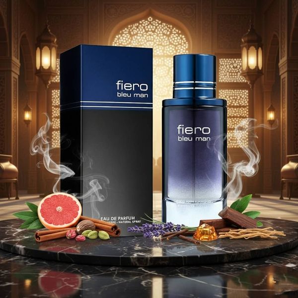 عطر خنک و تند کمیاب اصل امارات مردانه فیرو بلو من فراگرنس ورد - 100 میل