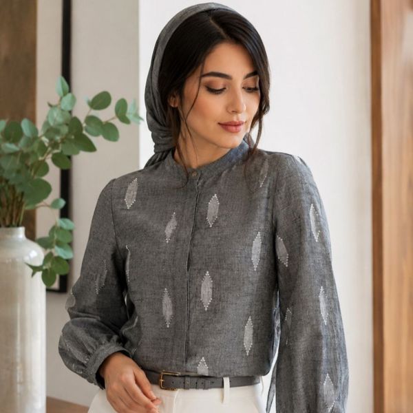 پارچه لینن طرحدار