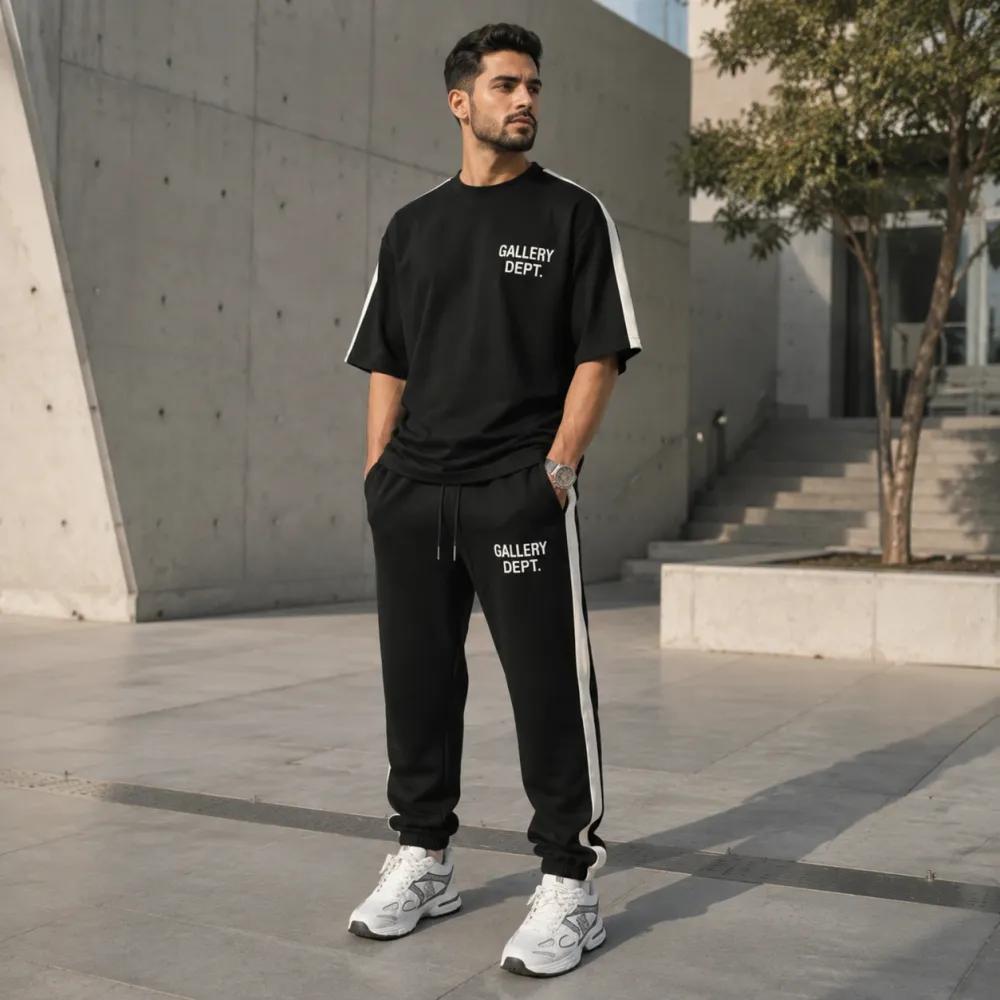 خرید اینترنتی قیمت ست تیشرت و شلوار مردانه بنگال کش مدل Gallery Dept