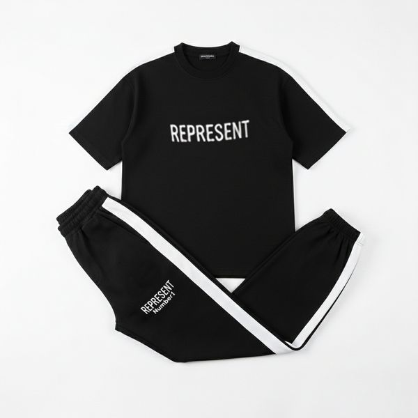 ست تیشرت و شلوار مردانه بنگال کش مدل Reprent