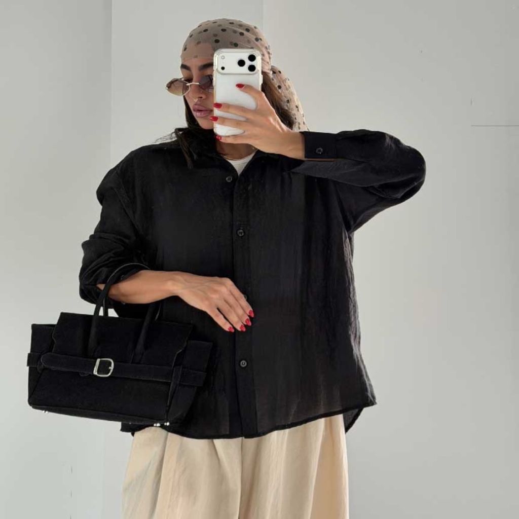 خرید اینترنتی شومیز شاینی کد 220664