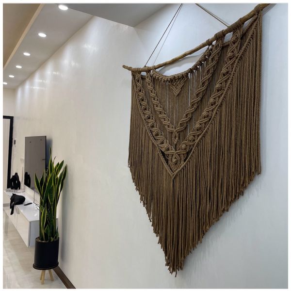اویز مدرن مکرومه طرح شاهان