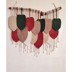 دیوارکوب برگ مکرومه دکوراتیو مدل ابرا