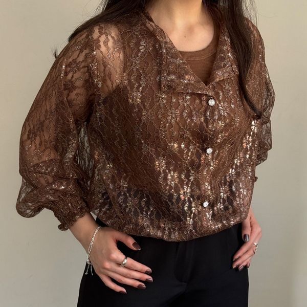 شومیز زنانه گیپور مجلسی