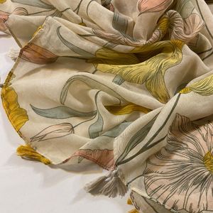 قیمت ارزان شال نخ پنبه TRF وارداتی